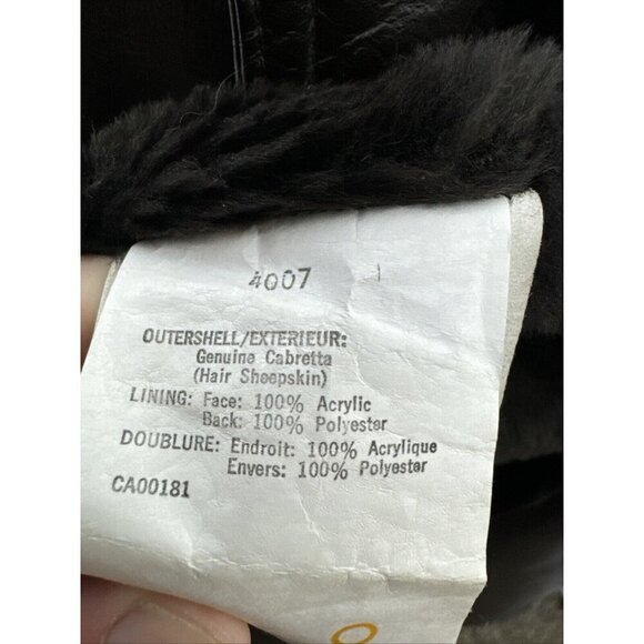 Vintage Rice Sports Wear 70s Men 44 Brown Cabretta Leather Lined Belted - Picture 8 of 8